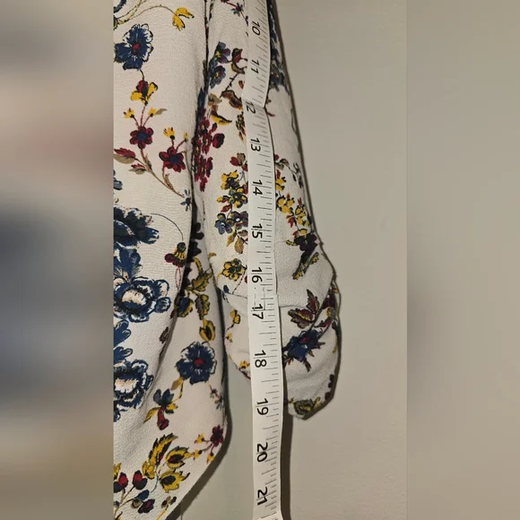 Jules & Leopold Floral Open Front Kimono Cardigan Jacket - Picture 4 of 7